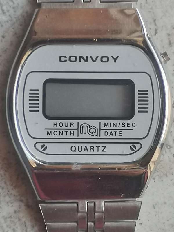 MENS VINTAGE DIGITAL WATCH COLLECTION - CITIZEN, LANCO AND CONVOY - BIDDING FOR ALL 3 WATCHES