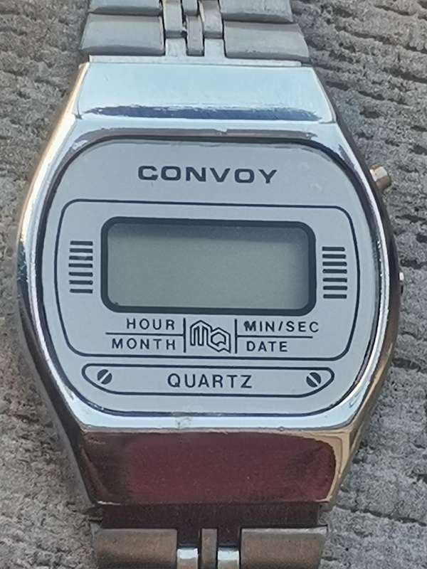 MENS VINTAGE DIGITAL WATCH COLLECTION - CITIZEN, LANCO AND CONVOY - BIDDING FOR ALL 3 WATCHES