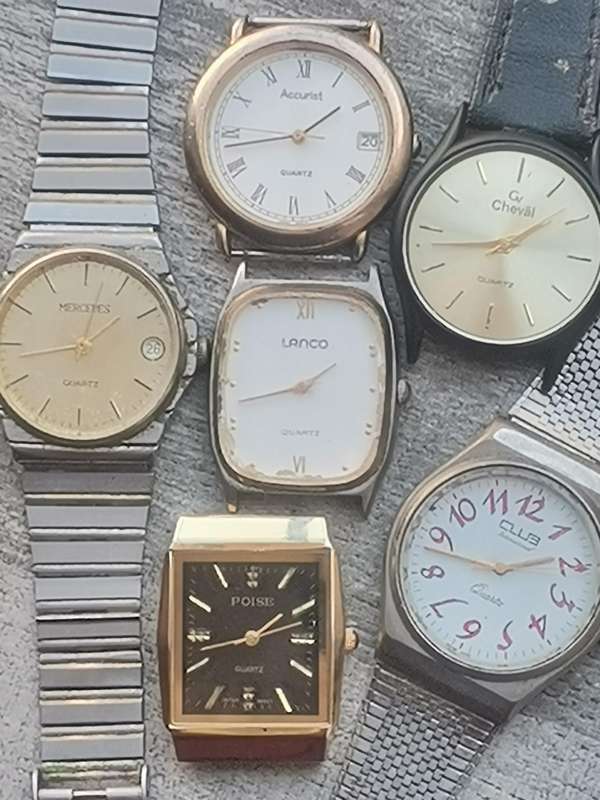 MENS VINTAGE QUARTZ WATCH COLLECTION - ALL IN GOOD WORKING CONDITION