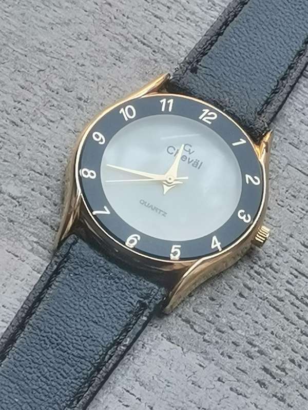MENS VINTAGE CHEVAL WATCH WITH MOTHER OF PEARL DIAL IN EXCELLENT WORKING CONDITION