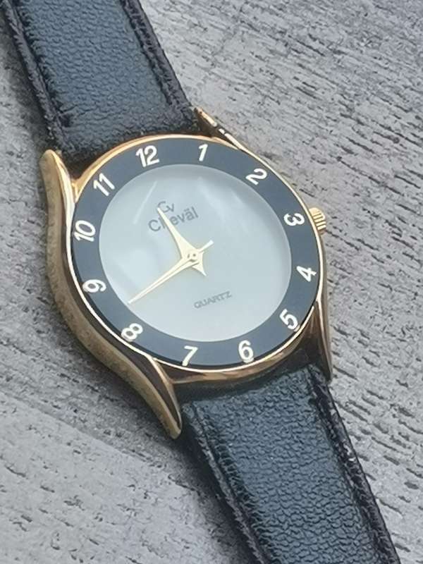 MENS VINTAGE CHEVAL WATCH WITH MOTHER OF PEARL DIAL IN EXCELLENT WORKING CONDITION