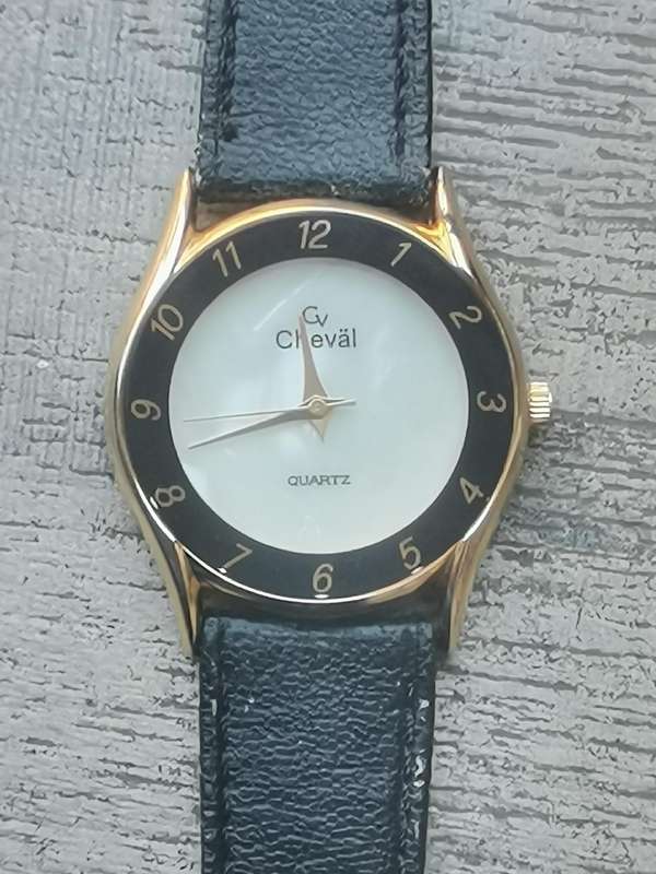 MENS VINTAGE CHEVAL WATCH WITH MOTHER OF PEARL DIAL IN EXCELLENT WORKING CONDITION