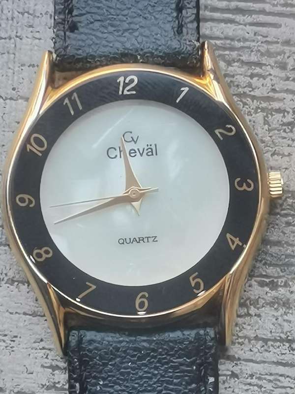 MENS VINTAGE CHEVAL WATCH WITH MOTHER OF PEARL DIAL IN EXCELLENT WORKING CONDITION