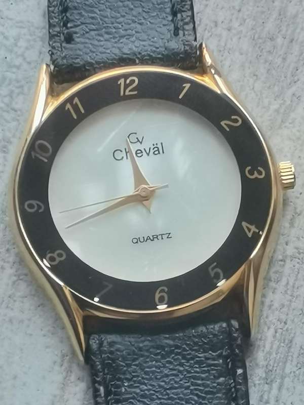 MENS VINTAGE CHEVAL WATCH WITH MOTHER OF PEARL DIAL IN EXCELLENT WORKING CONDITION