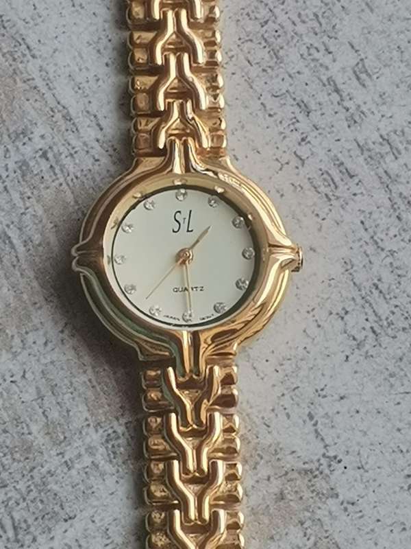 LADIES STL ALL GOLD PLATED WATCH IN EXCELLENT WORKING CONDITION - UNWORN AS GOOD AS NEW