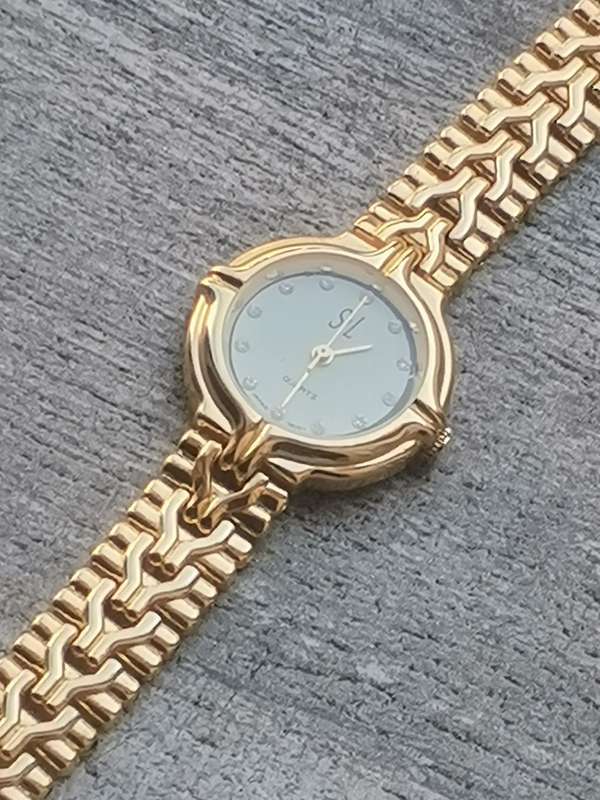 LADIES STL ALL GOLD PLATED WATCH IN EXCELLENT WORKING CONDITION - UNWORN AS GOOD AS NEW