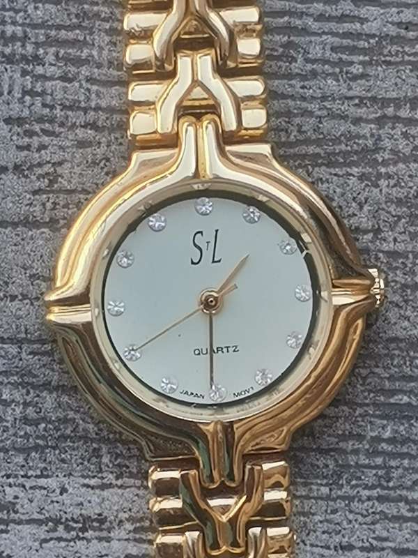 LADIES STL ALL GOLD PLATED WATCH IN EXCELLENT WORKING CONDITION - UNWORN AS GOOD AS NEW