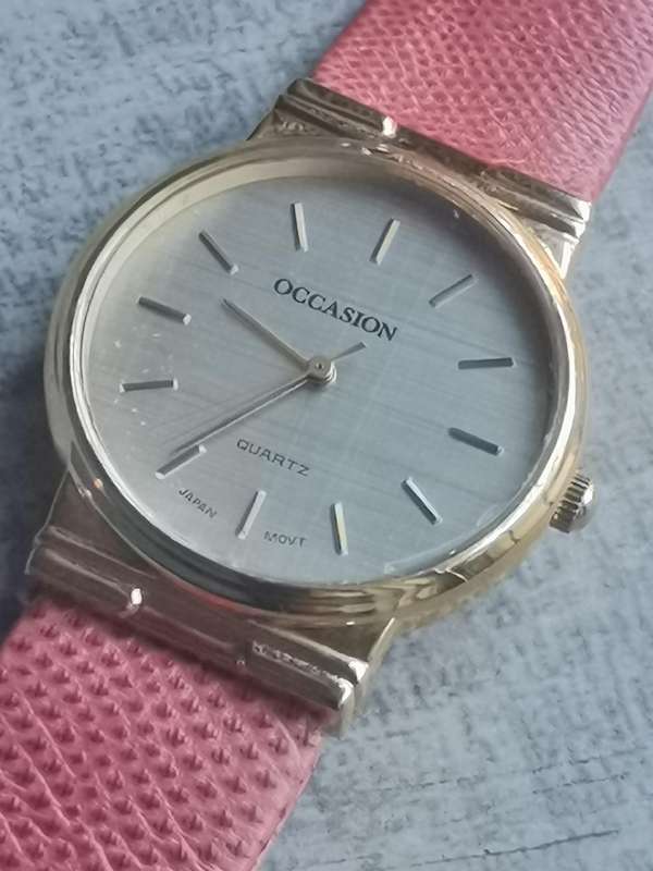 MENS VINTAGE OCCASION GOLD PLATED WATCH IN EXCELLENT WORKING CONDITION
