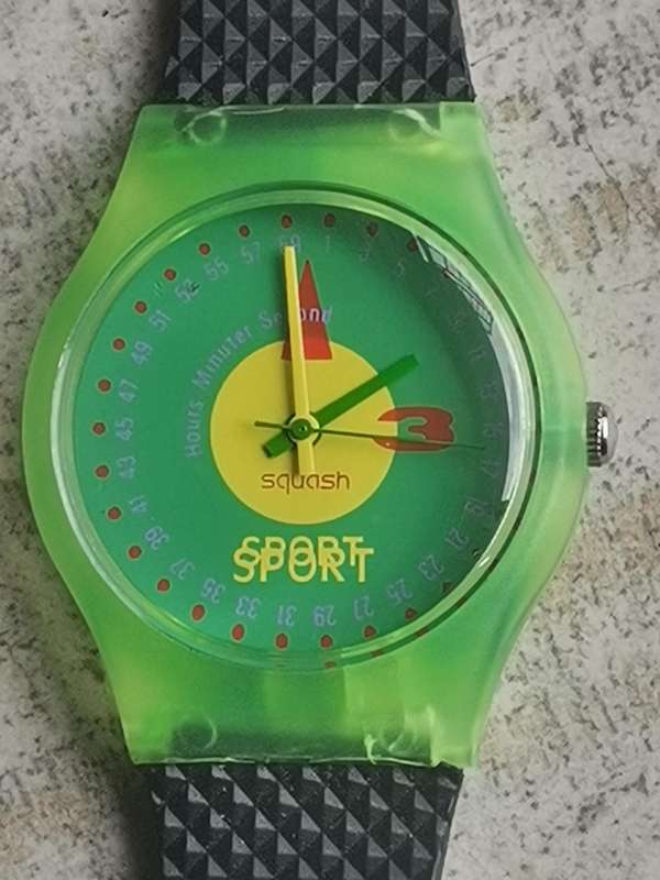 MENS VINTAGE SQUASH WATCH IN EXCELLENT WORKING CONDITION