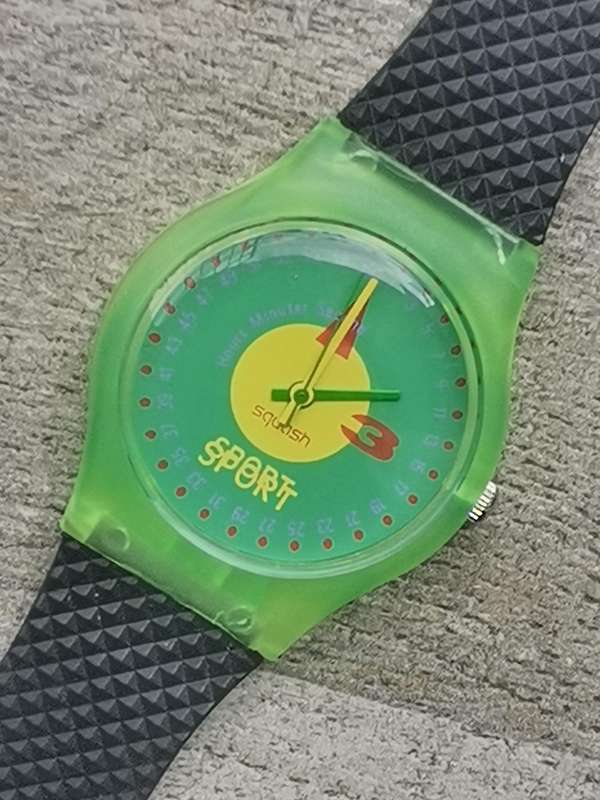 MENS VINTAGE SQUASH WATCH IN EXCELLENT WORKING CONDITION