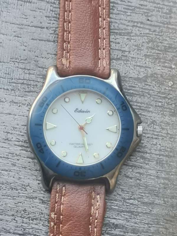 MENS VINTAGE EDWIN SPORTS WATCH IN EXCELLENT WORKING CONDITION