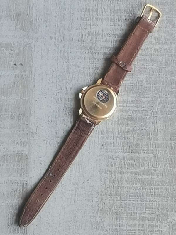 MENS VINTAGE ROMANO GOLD PLATED WATCH IN EXCELLENT WORKING CONDITION