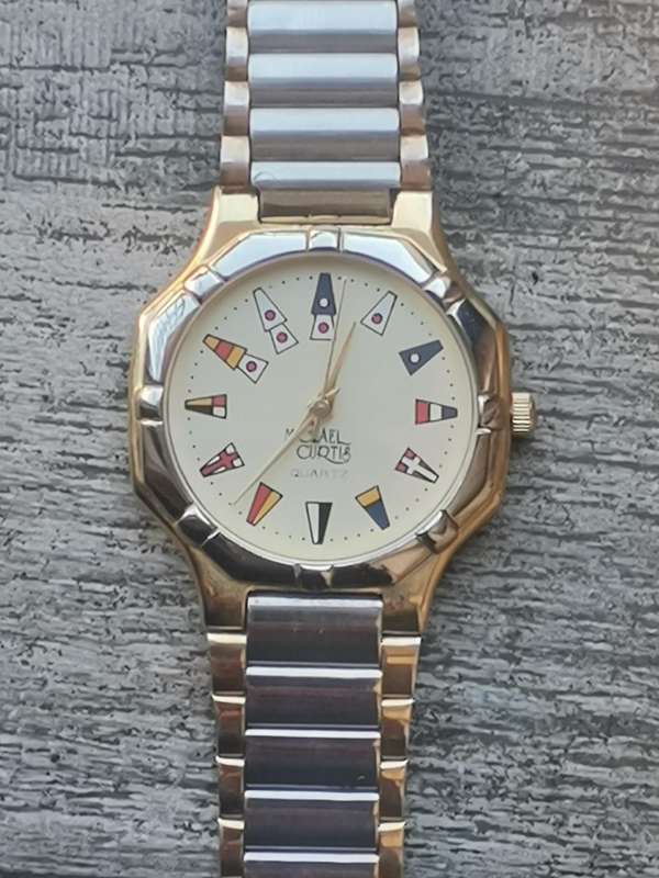 MENS MICHAEL CURTIS WATCH IN EXCELLENT WORKING CONDITION