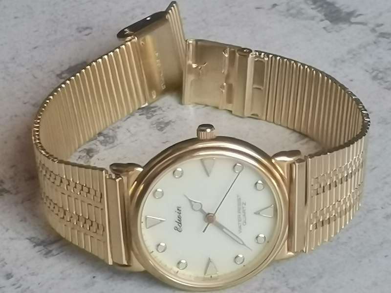 MENS GOLD EDWIN WATCH IN EXCELLENT WORKING CONDITION