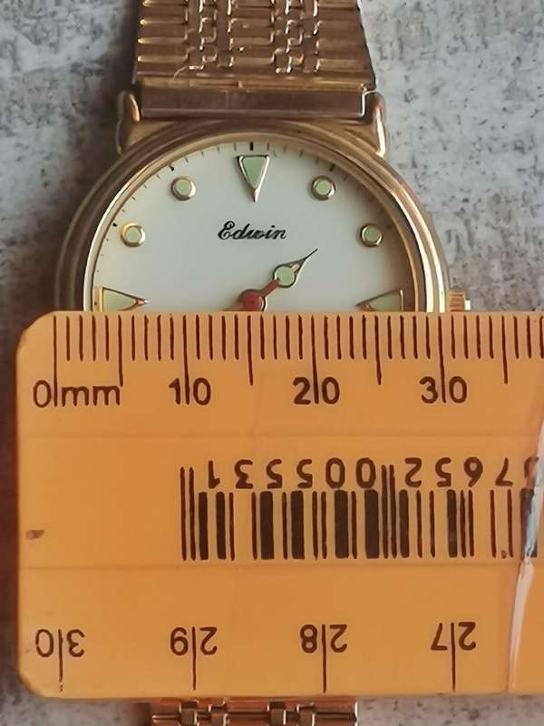 MENS GOLD EDWIN WATCH IN EXCELLENT WORKING CONDITION