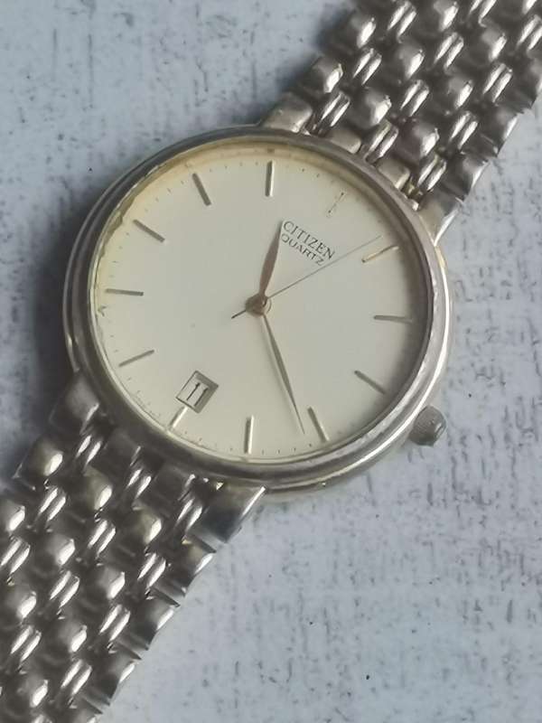 MENS VINTAGE CITIZEN WATCH MODEL 5510-S27310 SMK IN EXCELLENT WORKING CONDITION