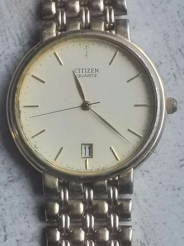 MENS VINTAGE CITIZEN WATCH MODEL 5510-S27310 SMK IN EXCELLENT WORKING CONDITION