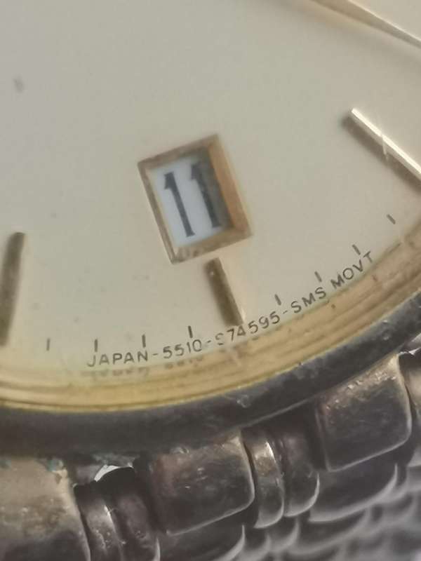 MENS VINTAGE CITIZEN WATCH MODEL 5510-S27310 SMK IN EXCELLENT WORKING CONDITION