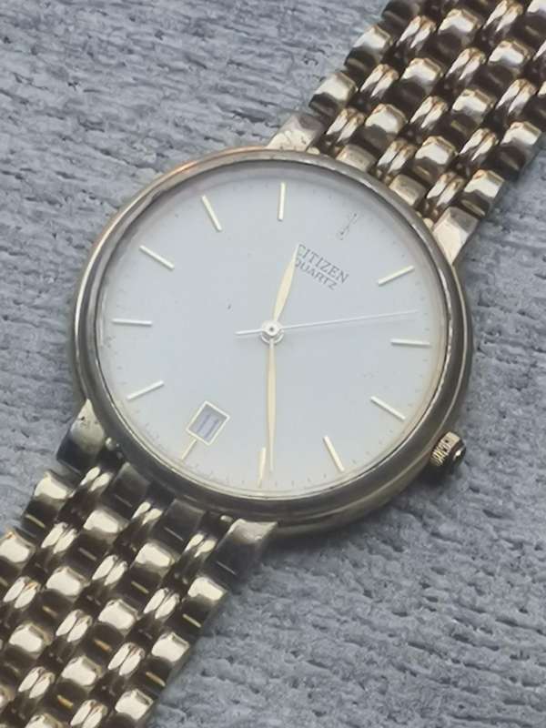 MENS VINTAGE CITIZEN WATCH MODEL 5510-S27310 SMK IN EXCELLENT WORKING CONDITION