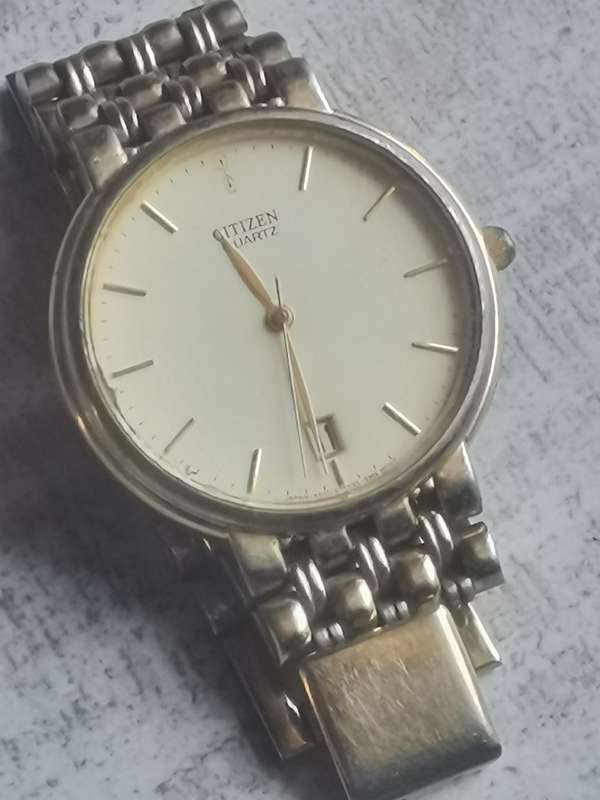 MENS VINTAGE CITIZEN WATCH MODEL 5510-S27310 SMK IN EXCELLENT WORKING CONDITION