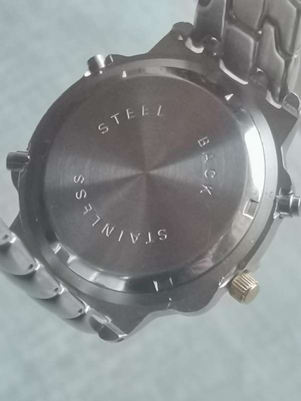 MENS VINTAGE LAURENO ANALOG/DIGITAL WATCH WITH ROTATING BEZEL IN EXCELLENT WORKING CONDITION