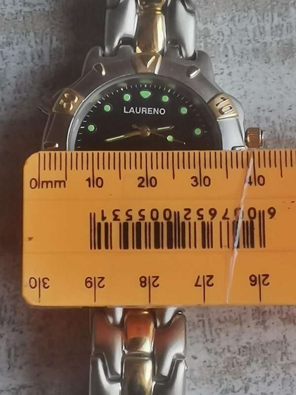 MENS VINTAGE LAURENO ANALOG/DIGITAL WATCH WITH ROTATING BEZEL IN EXCELLENT WORKING CONDITION
