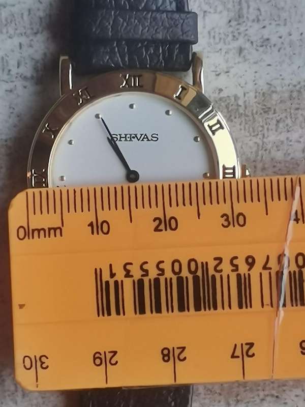 MENS SHIVAS ULTRA THIN GOLD WATCH IN EXCELLENT WORKING CONDITION