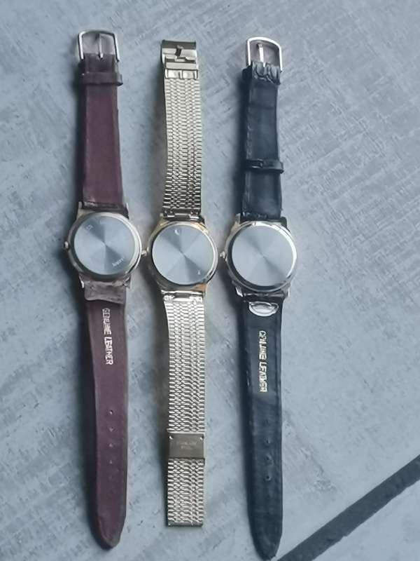 MENS VINTAGE WATCH COLLECTION ALL IN EXCELLENT WORKING CONDITION - BIDDING FOR ALL 3 WATCHES