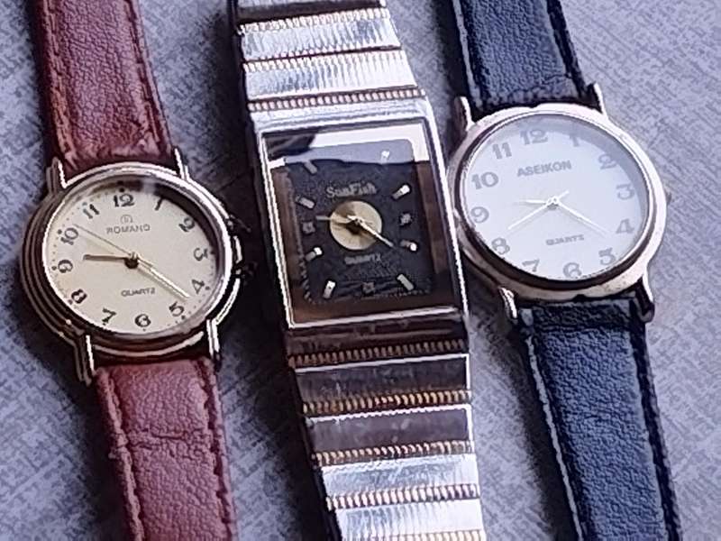 MEN'S WATCH COLLECTION ALL IN EXCELLENT WORKING CONDITION - BIDDING FOR ALL 3 WATCHES