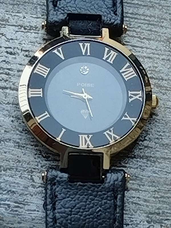 MENS POISE GOLD PLATED WATCH IN EXCELLENT WORKING CONDITION