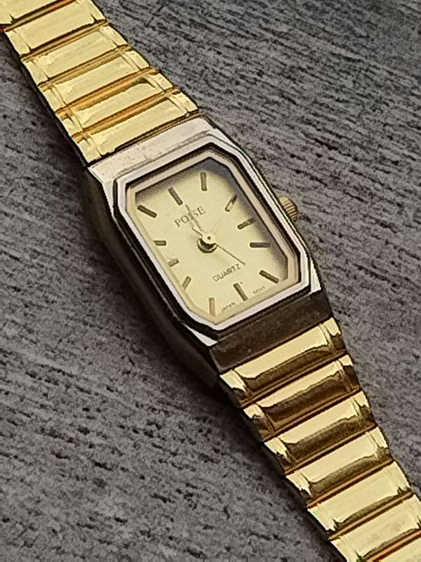 LADIES GOLD POISE WATCH IN EXCELLENT WORKING CONDITION