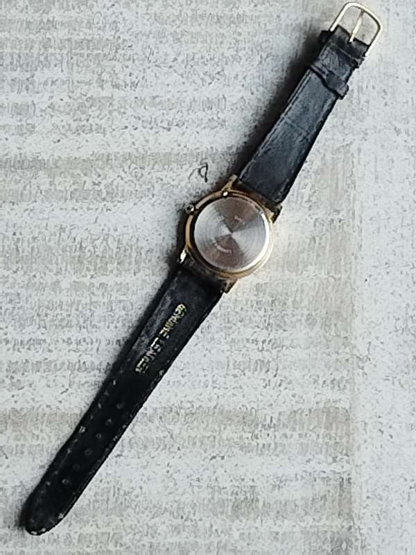 MENS VINTAGE NOBLE GOLD PLATED WATCH IN EXCELLENT WORKING CONDITION