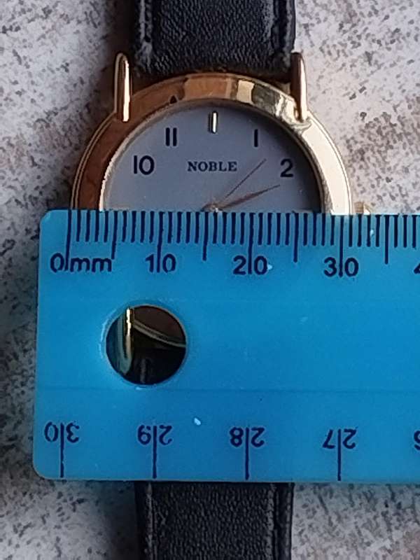 MENS VINTAGE NOBLE GOLD PLATED WATCH IN EXCELLENT WORKING CONDITION