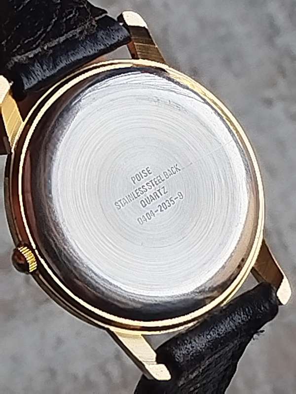 MENS VINTAGE POISE WATCH IN EXCELLENT WORKING CONDITION