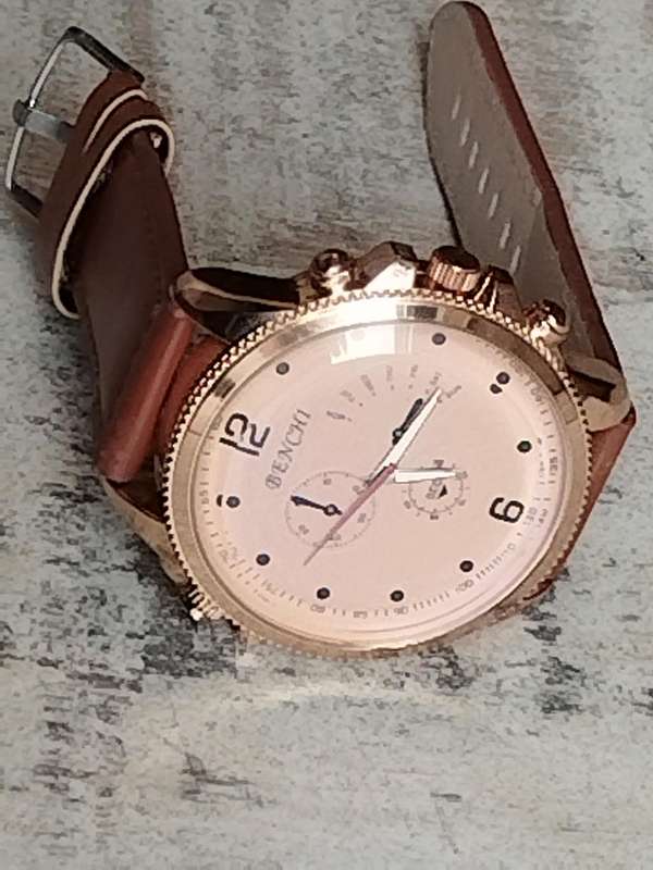 MENS BENCHI HUGE 50MM DIAL WATCH IN EXCELLENT WORKING CONDITION