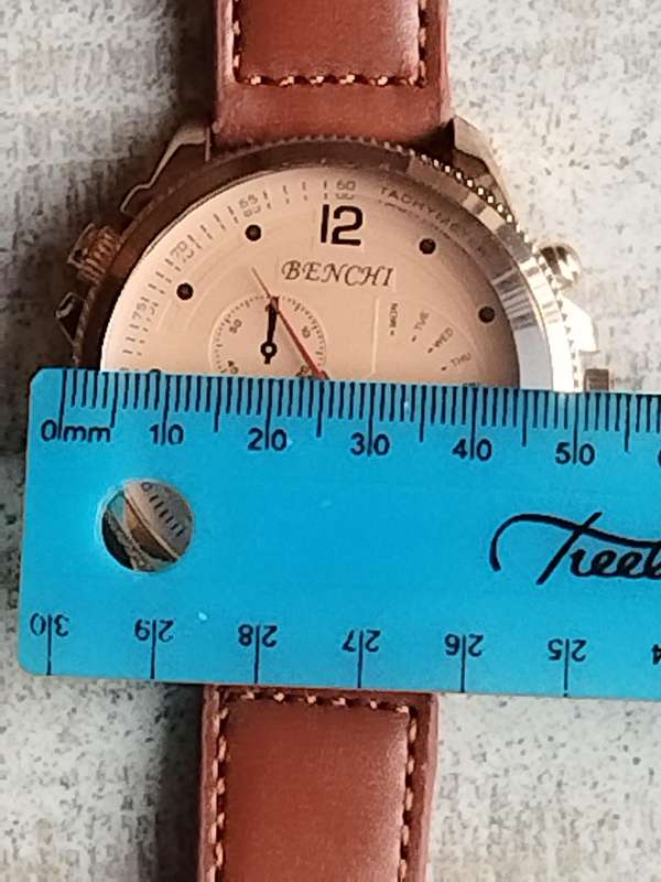 MENS BENCHI HUGE 50MM DIAL WATCH IN EXCELLENT WORKING CONDITION