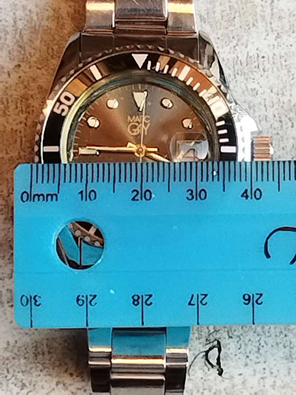 MENS MARC GAY WATCH WITH ROTATING BEZEL IN EXCELLENT WORKING CONDITION