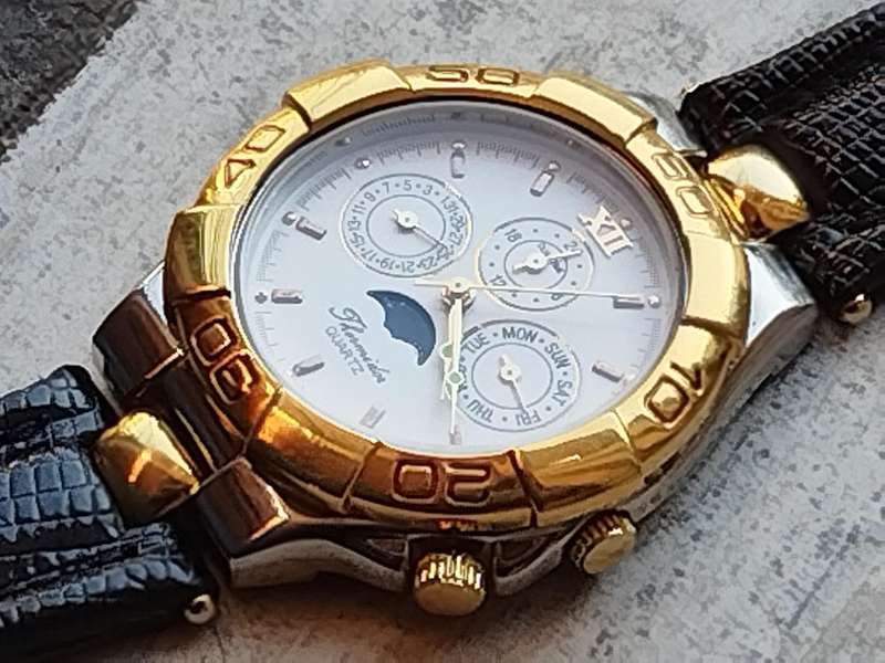 MENS VINTAGE THERMIDOR GOLD WATCH IN EXCELLENT WORKING CONDITION