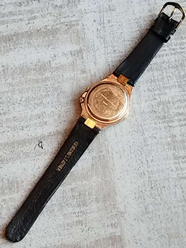 MENS VINTAGE THERMIDOR GOLD WATCH IN EXCELLENT WORKING CONDITION