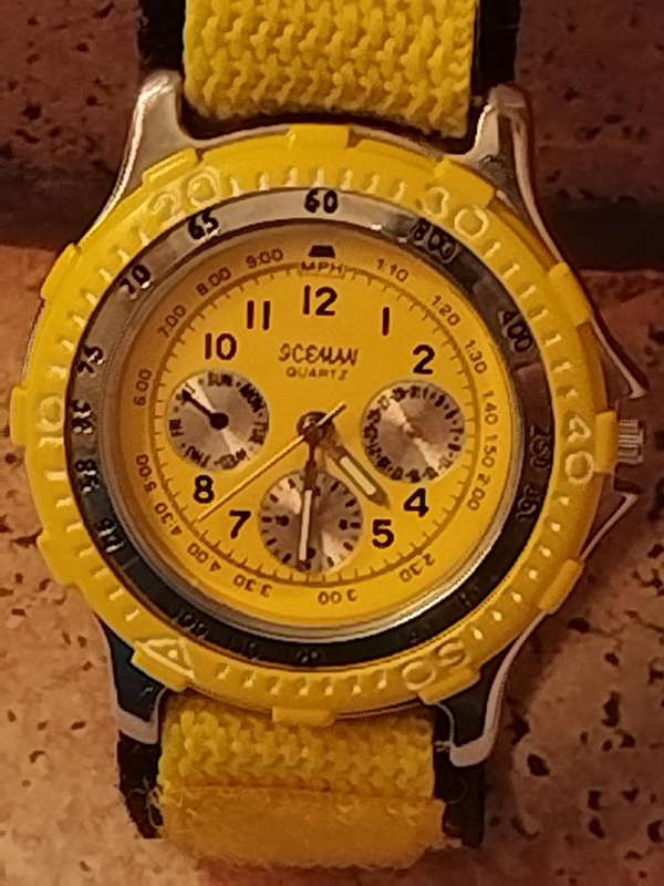 MENS STUNNING SCEMAN SPORTS WATCH IN EXCELLENT WORKING CONDITION