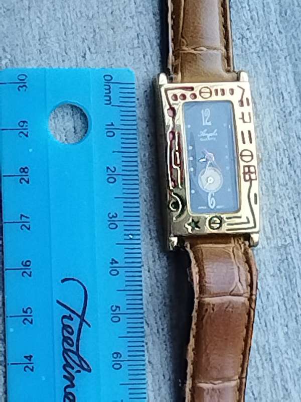 ELEGANT LADIES ANGELA GOLD WATCH IN EXCELLENT WORKING CONDITION