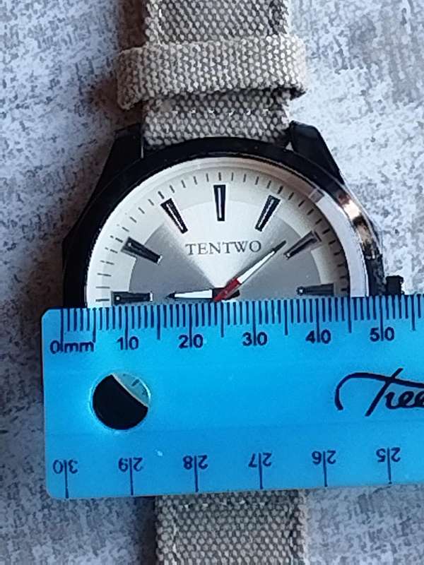 MENS TEN TWO ARMY WATCH WITH HUGE 50MM DIAL IN EXCELLENT WORKING CONDITION
