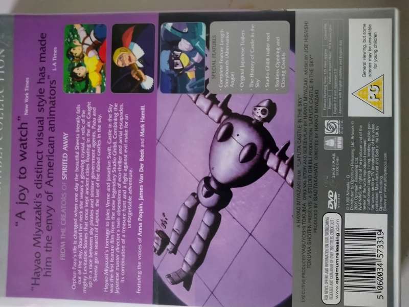 Studio Ghibli Laputa Castle In The Sky Dvd