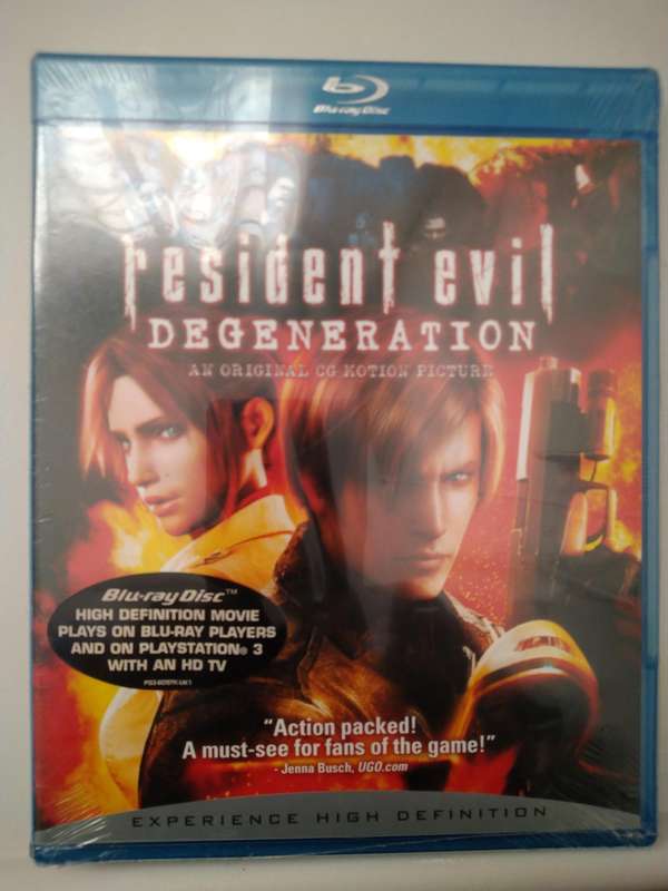 Resident Evil Degeneration Sealed Bluray Dvd