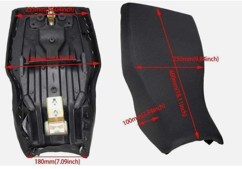 Black foam Seat for 50cc 70cc 110cc 125cc ATV Quad bike Foxico Atomik Hunter