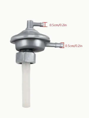 Fuel Switch Pump Valve Petcock Compatible with GY6 50Cc 139QMB Twister 150Cc 157QMJ Trailmaster etc