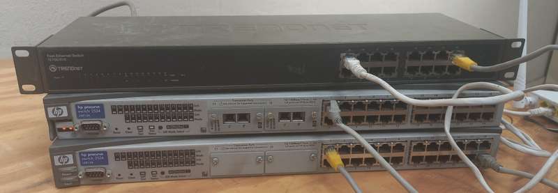 Joblot Fast Ethernet Switches.