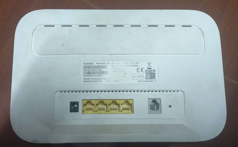 Huawei Model: B612 WiFi Router.