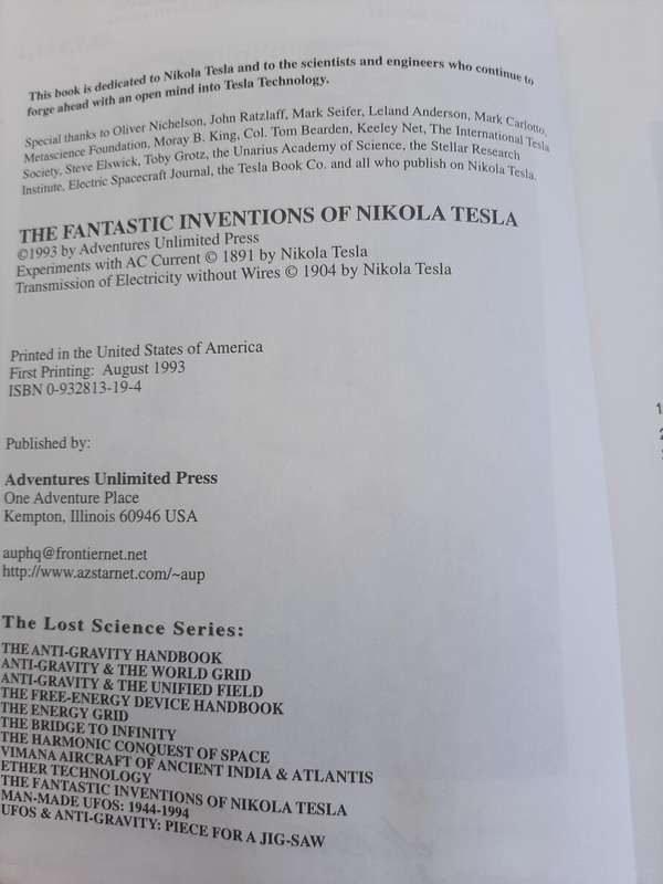 The Fantastic Inventions of NIKOLA TESLA