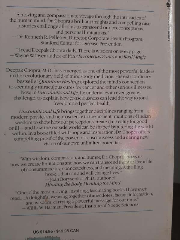 UNCONDITIONAL LIFE by DEEPAK CHOPRA, M.D.